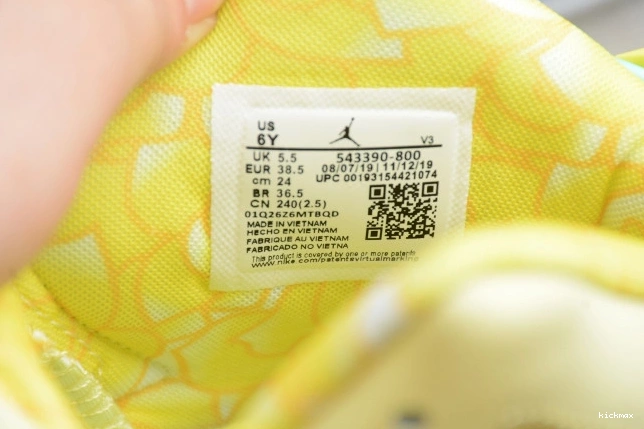 Cheap MAX Yellow Retro Floral Jordan 6 Air 543390-800 Dynamic (GS) 0723